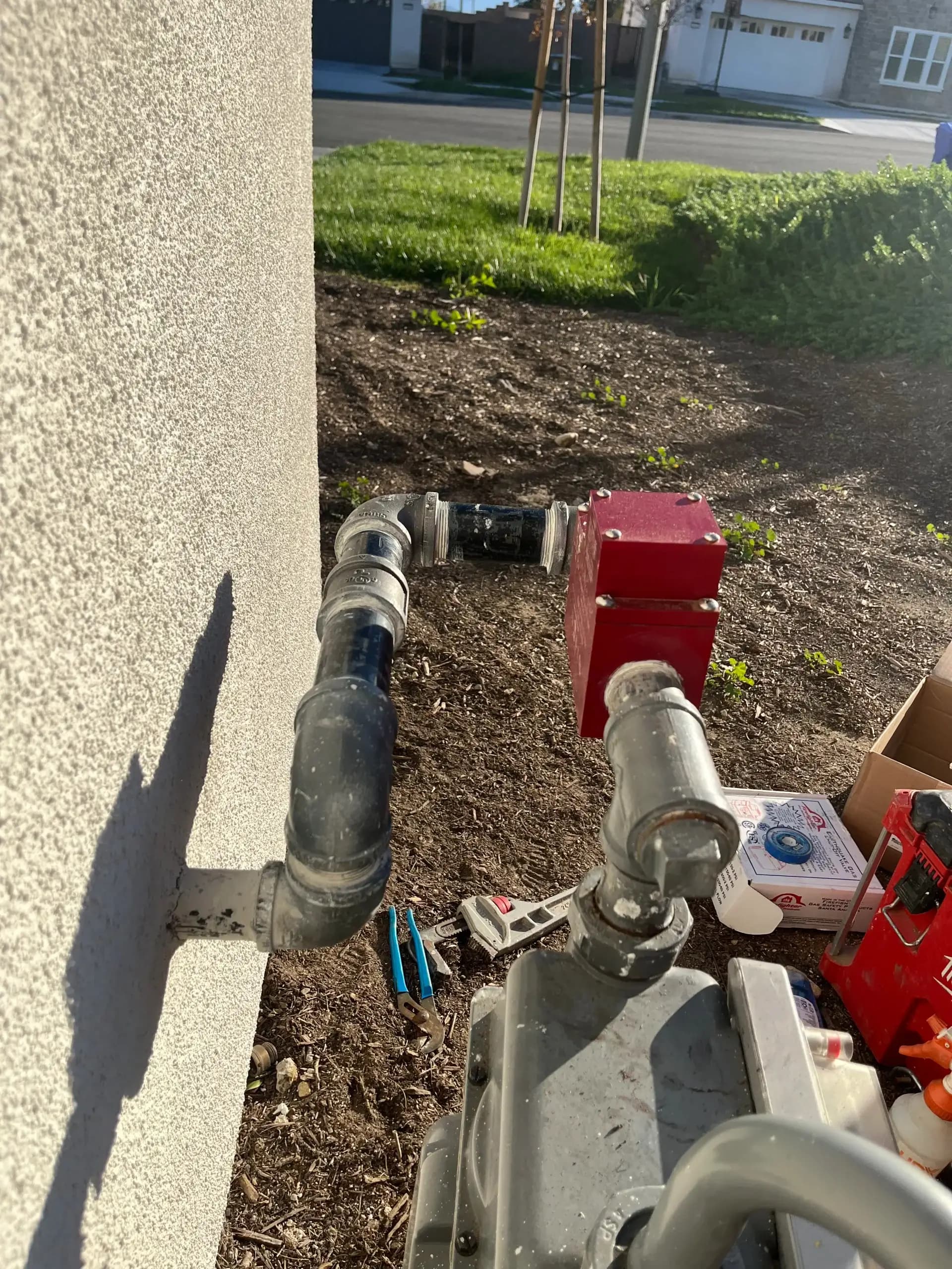 Gas valve installation in Corona CA