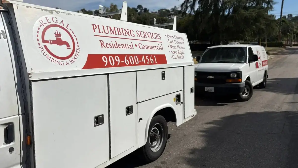 Regal Plumbing service truck